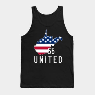 West Virginia 55 United - WV STRONG - 55 Strong Shirt Tank Top
